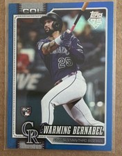 Topps Series 1 Warming Bernabel Colorado Rockies Blue Rookie /150 2026 #55
