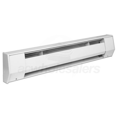 NOS King Electric 3K2007BW 3 ft. 208V 750W Electric Baseboard Heater, White