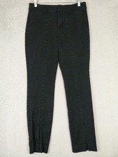 Old Navy Womens Size 6 29x28 Black Pixie High-Rise Split-Hem Pants