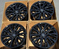 18 Lexus Es350 Factory Wheels Gloss Black Rims Oem Set 74376 Es