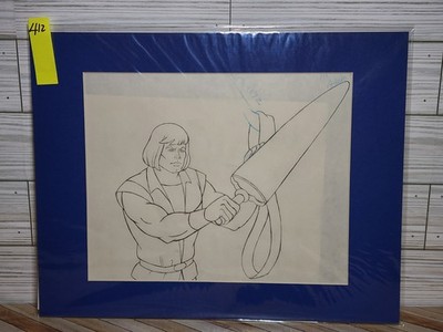 Vintage She-Ra Princess of Power Original Animation Cel Art He-Man Adam 412 COA