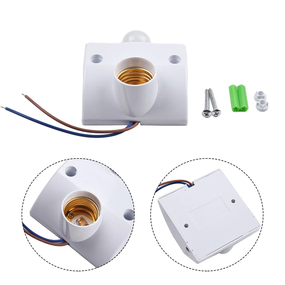 Modern and Stylish PIR Motion Sensor Light Socket for E27 Bulb AC110 240V - Image 4 of 4