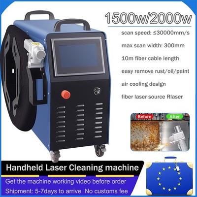 1500W/2000W Laser Cleaning Machine For Rust/Oil/Metal Removal Tool Air Cool CE