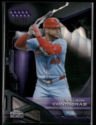 2026 Topps Chrome Black - Willson Contreras #53 Purple Wave Refractor 24/75