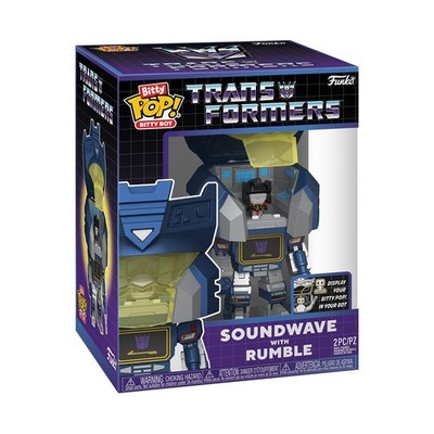 Funko Multiple: Transformers - Bitty Pop! Bitty Bot Soundwave with Rumble