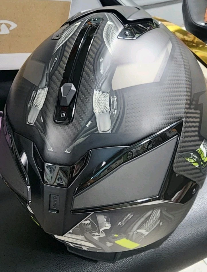 Piel de carbono Shark Spartan GT, PAPÁ negro brillante, cara completa envío rápido y gratuito Foto 4 de 4