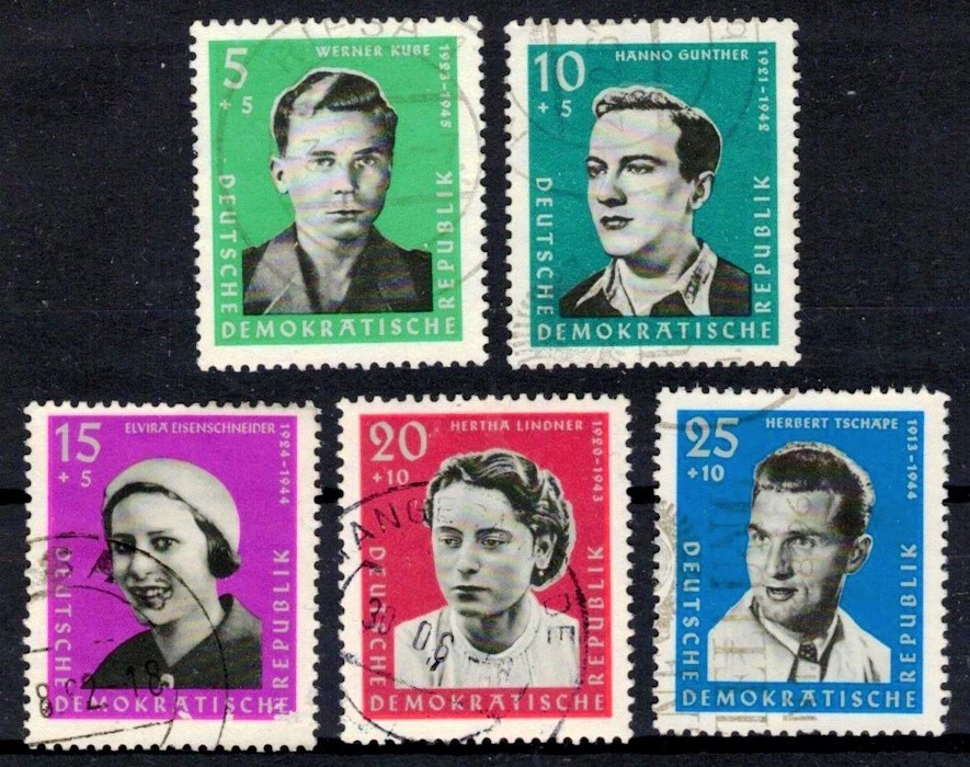 DDR 808-812 , gestempelt / o / KZ Opfer im 2.Weltkrieg /g1 - Bild 1 von 1
