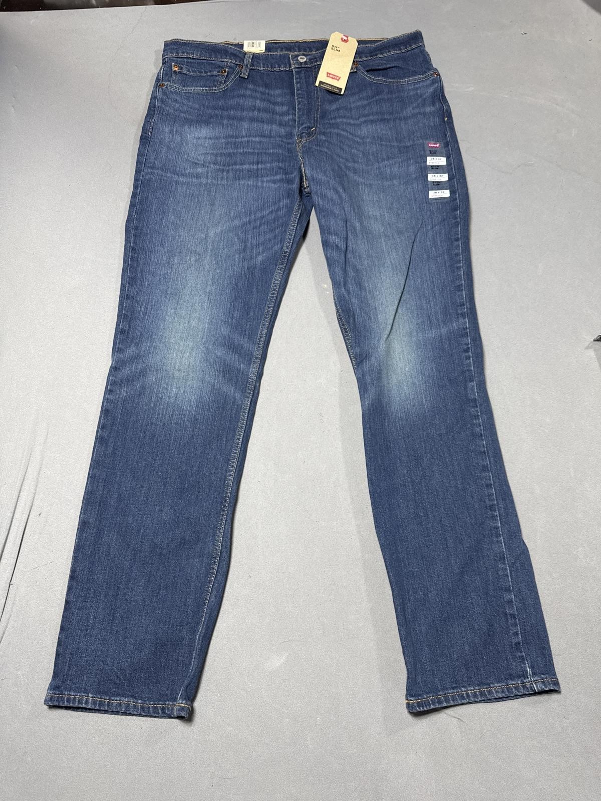 Levi's 511 Men's Slim Stretch Jeans 38x32 Blue Denim - NWT