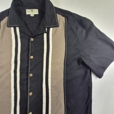 Vintage Island Shores Hawaiian Camp Shirt Men's XL Rayon Blend Casual Resort
