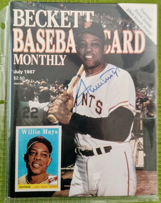 #ad #ad Say Hey 1987 Willie Mays Beckett Baseball Card Monthly $5.95