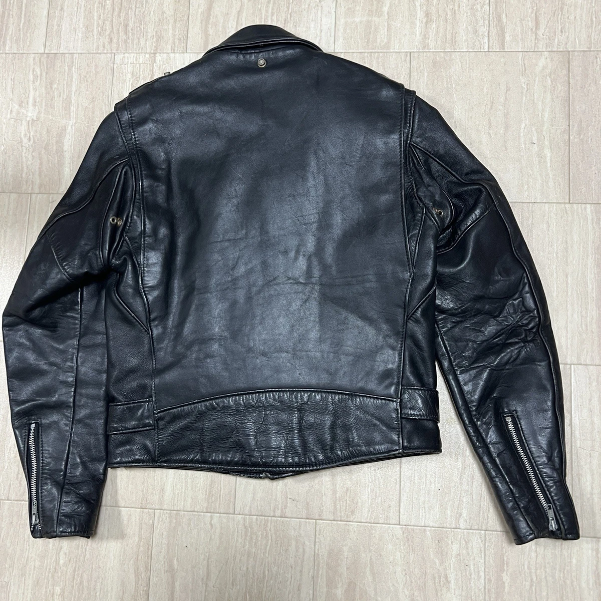 618 38 Schott Perfecto Doble Piel de Tirada Cuero Moto Chaqueta 641 613 118
