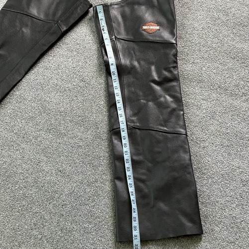 Harley Davison Chaps Men Medium Motorcycle Riding Protection Adjust 32 Inseam - Picture 8 of 13