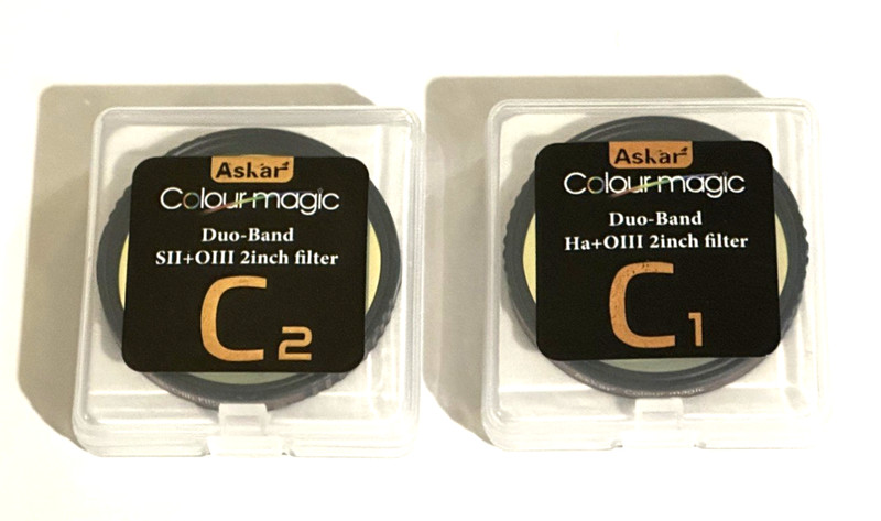 Askar Colour Magic C1 & C2 Astronomy Filters H-O3 & S-O3