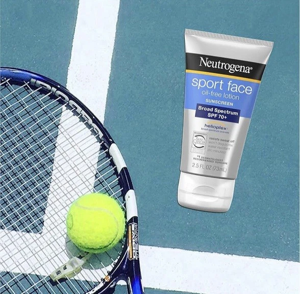 Neutrogena Sport Face Sunscreen SPF 70+ 2.5 fl oz OilFree Sweat Water Resistant - Image 2 of 4