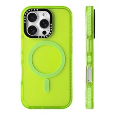 Fluorescent Green Laser Case for Apple iPhone 16 15 14 13 12 11 Pro Max Plus