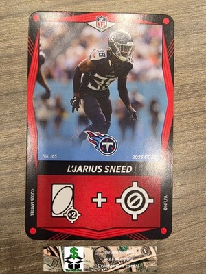 2025 NFL Uno Elite L'jarius Sneed Red card #165 Titans