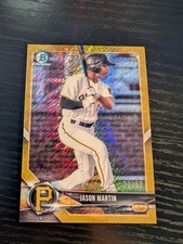 2018 Bowman Chrome Prospects Gold Shimmer Refractor /50 Jason Martin #BCP41