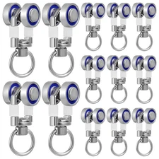  30 Pcs Curtain Track Rollers Ceiling Gliders Rail Pulleys Runners