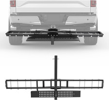 Heavy Duty 500LB Motorcycle Carrier with Ramp  Locking Device - Black