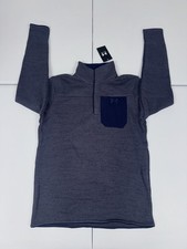 Under Armour Men's Specialist Henley Shirt Sweater Midnight Navy NWT Size M