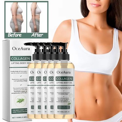 10/8X Collagen Body Oil   Firming Lifting Skin Tightening Massage Oil, Hydrating