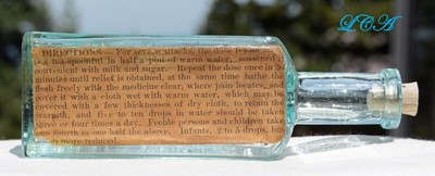 Antique Shaker BELIEVERS Society Dr HAMBLIN's PAIN PANACEA Curative Syrup