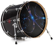 Vinyl Decal Skin for 20" Bass Kick Drum Head Synaptic Transmission