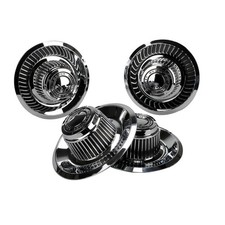 1968-1982 C3 Corvette Rally Wheel Center Caps Set 4 Chrome 3925801