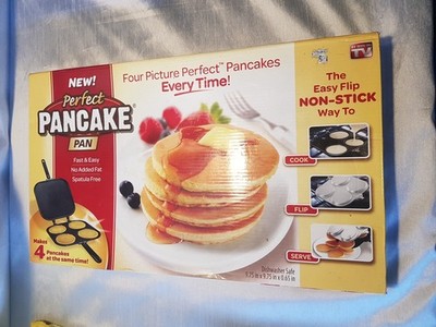 Perfect Double Sided Pancake Maker Pan 4 Round Molds This Pan New