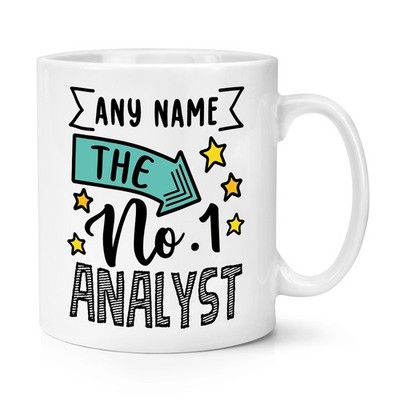 Personalisiert No.1 Analyst 284ml Becher Tasse Worlds Best Toll Thank You
