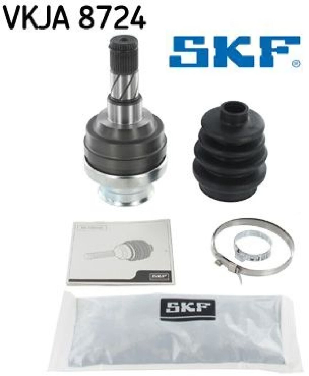 SKF Antriebswellengelenksatz VKJA 8724 Position Vorderachse Außendurchmesser 84 mm Höhe 198 mm Länge 102 mm Breite 101 mm - OE Qualität - Bild 2