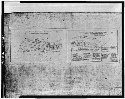 American Steel & Wire Co Central Furnace Works 1900s Industrial Drawing