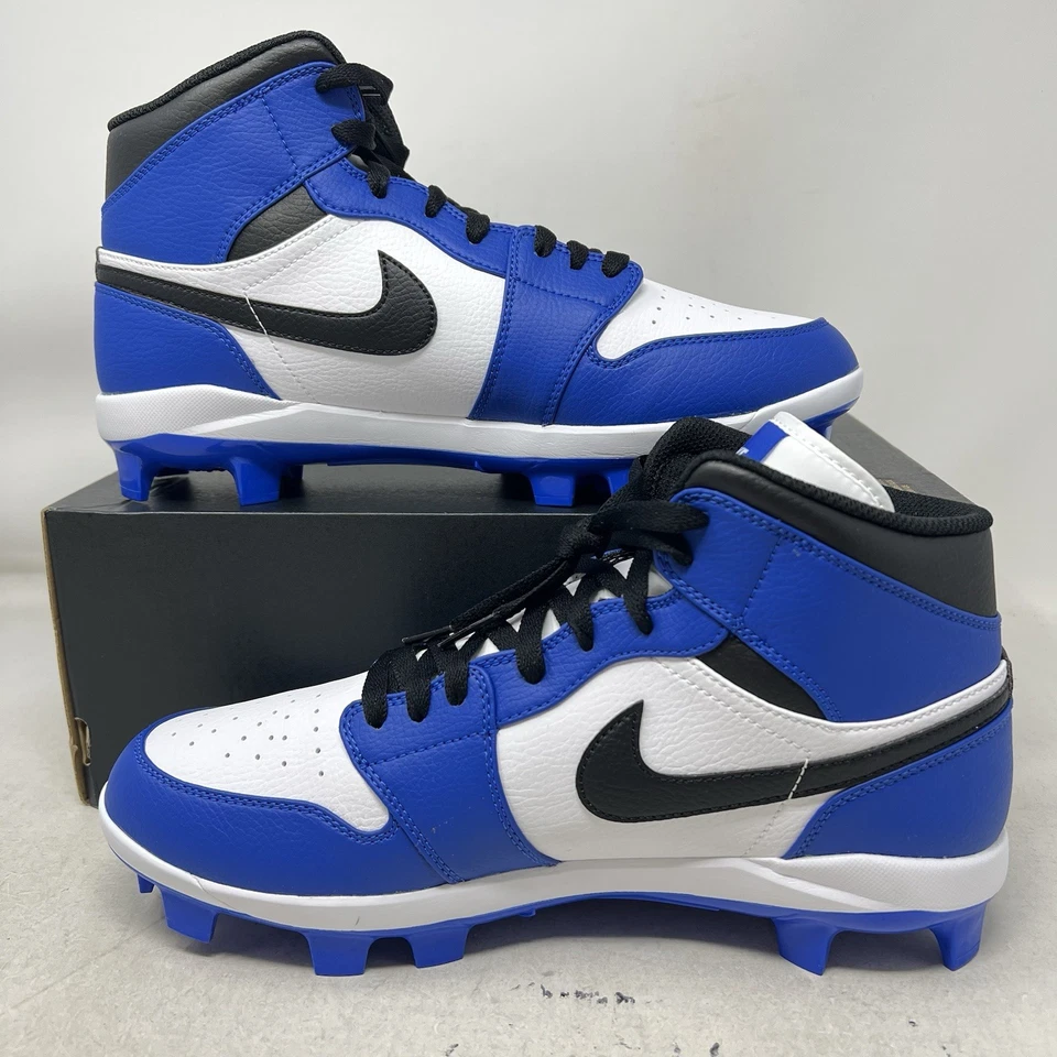 Botines de béisbol Nike Air Jordan 1 retro MCS para hombre azules negros blancos N/L AV5354-411 Foto 2 de 4