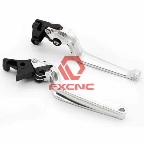 Long 3D Camber Rhombus Clutch Brake Lever For YAMAHA MT09 FZ09 MT07 FZ07 FZ6 FZ1 - Picture 1 of 11