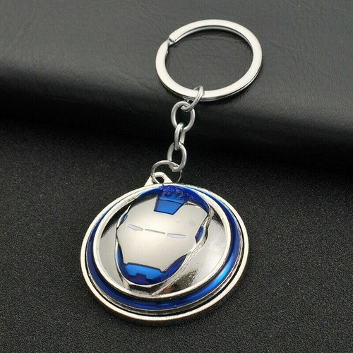 3D Keychain Super Hero Superman SpiderMan Ironman 360 Rotation Key Chain Ring - Picture 16 of 18