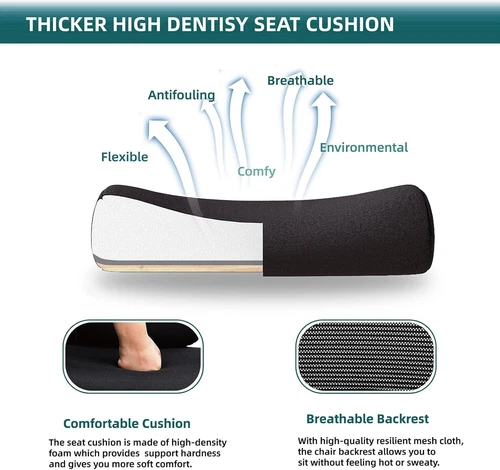 Ergonomic Mesh Office Chair w/ 3D Armrests,High Back, Wheels Office Ergo 3D - Bild 16 von 18