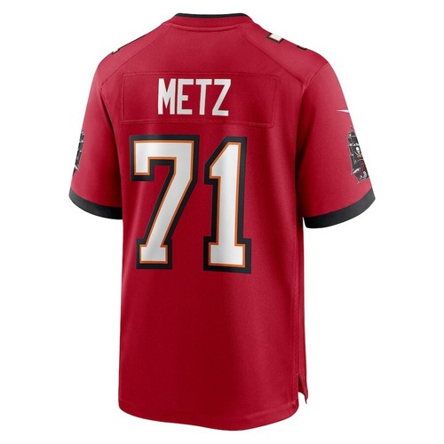 Tampa Bay Buccaneers Lorenz Metz #71 Nike Red Official NFL Player Game Jersey - 第 3/3 張圖片