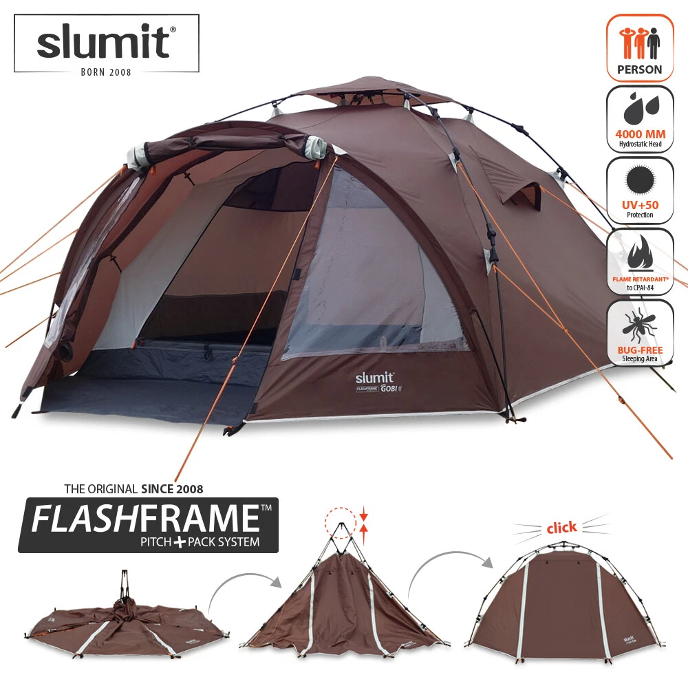 NEW SLUMIT® GOBI 3 FLASHFRAME INSTANT ERECT TENT - 2025 EDITION