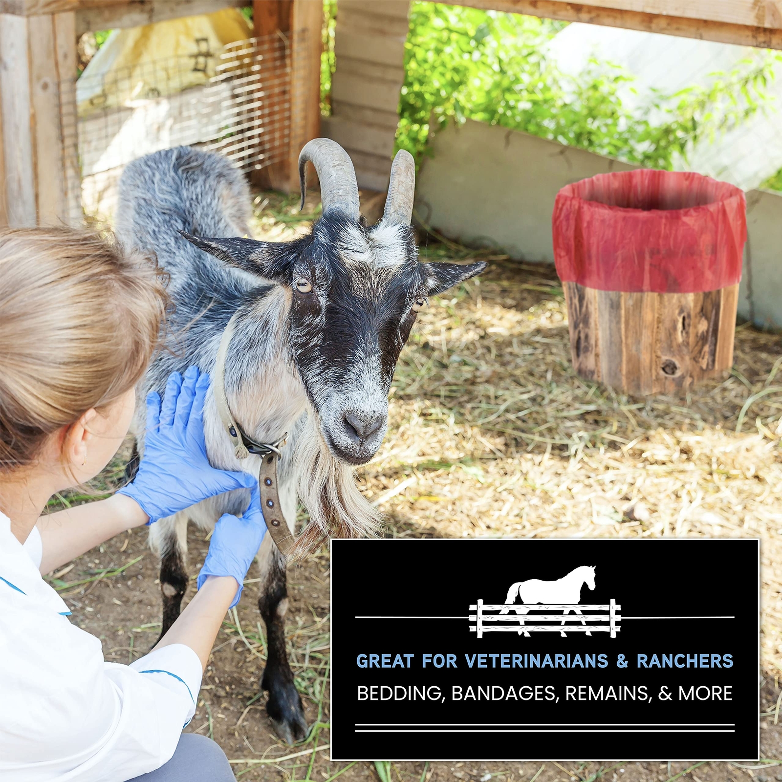 Biohazard Waste Bags 100-Pack 10-Gallon Red Medical Grade for Safe Disposal