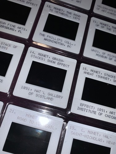 CLAUDE MONET, 2 X 2 / 35mm museum quality 27 slide collection, free shipping - Picture 2 of 5