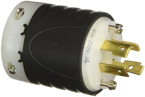 Legrand L1520P Turnlok Industrial Spec Grade Locking Plug, 20 Amp 3 ...