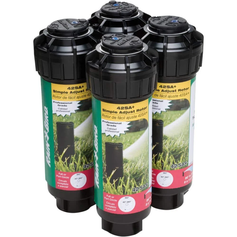 Rotor Sprinklers 42SA+ 4 in. Pop-Up Gear-Drive Adjustable 26-38 ft. (4-Pack)