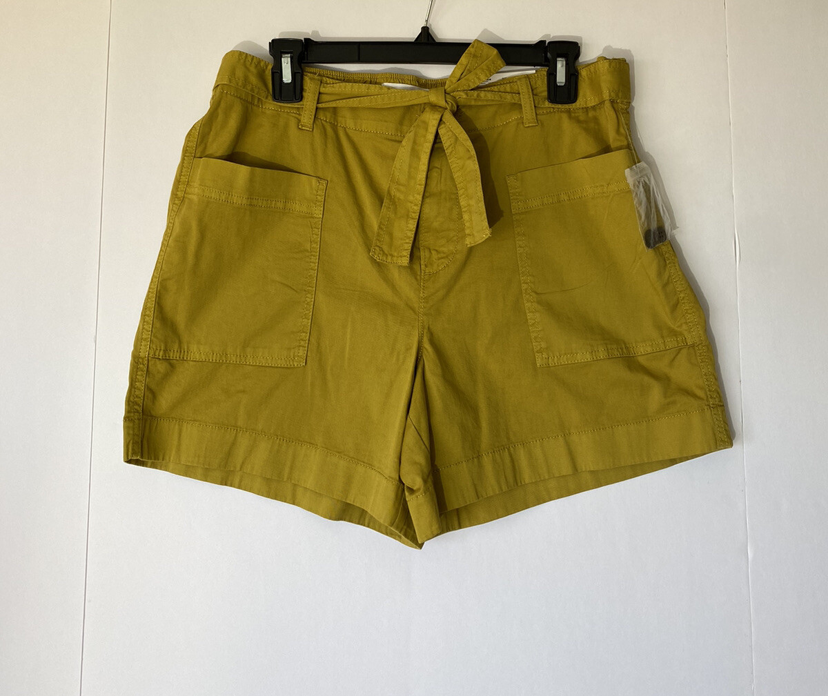 李 Sonoma Womens Olive Ultracomfort Waistband Cotton Tie Waist