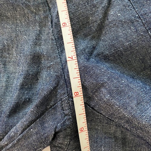 New York & Co Chambray Pull-On Leinen Baumwollmischung weites Bein Kordelzug Hose XS - Bild 8 von 10