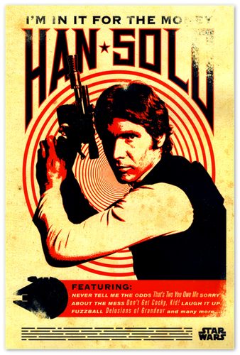 Star Wars Poster - Han Solo I'm in it for the Money - Filmmonzert Poster - Bild 1 von 6
