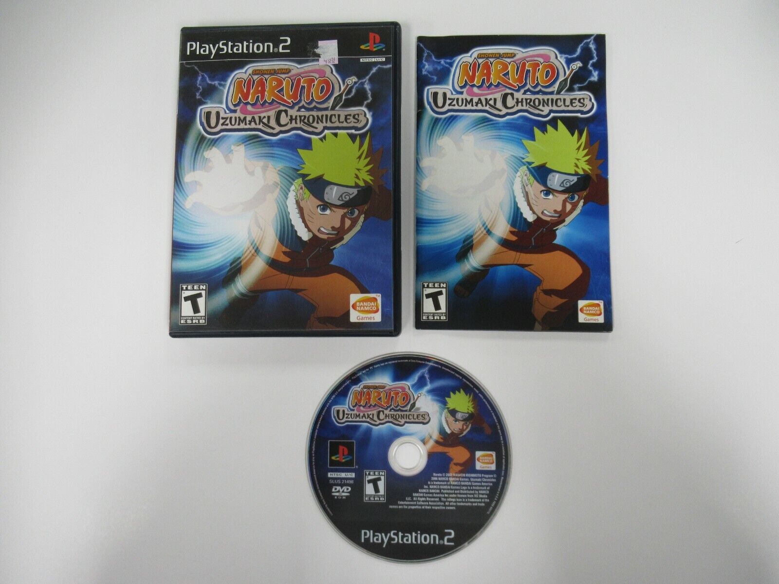 SHONEN JUMP NARUTO UZUMAKI CHRONICLES - PLAYSTATION 2 VIDEO GAME COMPLETE  PS2