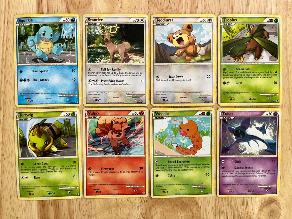 COMPLETE (28) HS UNLEASHED Common Nonholo Pokemon Card Set- Squirtle Vulpix+NM/M - Image 2 of 4