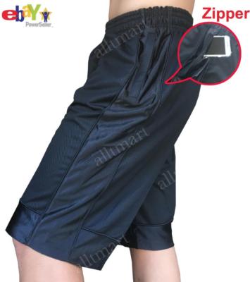 NW MEN BASKETBALL GYM SPORTS MMA MESH SHORTS PANTS ALL POCKET ZIPPER ALL SZ 