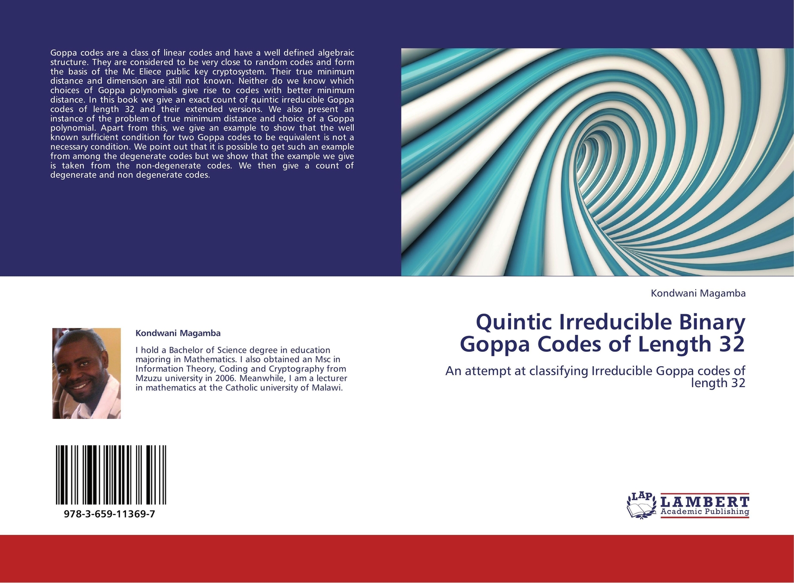 Thumbnail - Kondwani Magamba | Quintic Irreducible Binary Goppa Codes Of Length 32