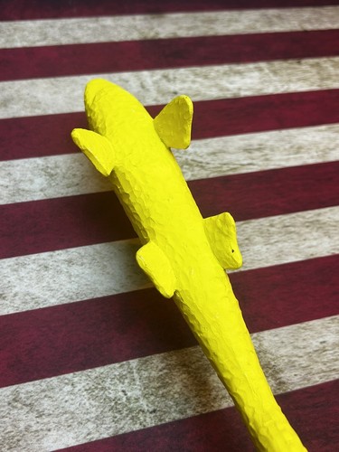 Dogfish Head Craft Brewed Ales Yellow Shark Beer Tap Handle Man Cave 13" 2014 - Picture 13 of 15
